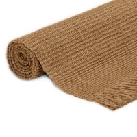 Thumbnail for Teppich mit Fransen 180x250 cm Jute