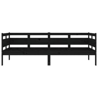 Thumbnail for Tagesbett Schwarz Massivholz Kiefer 90x190 cm