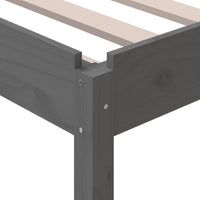 Thumbnail for Stapelbett Grau 90x200 cm Massivholz Kiefer
