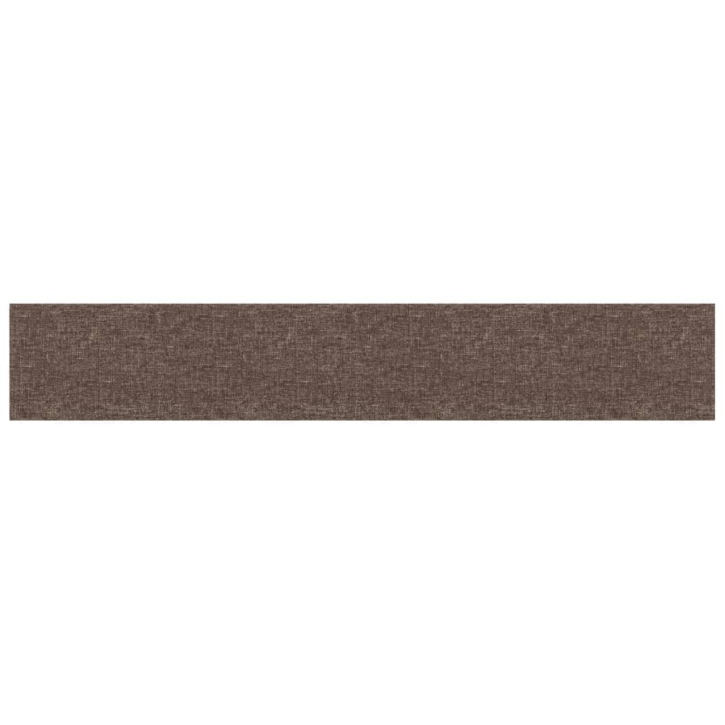 Wandpaneele 12 Stk. Taupe 90x15 cm Stoff 1,62 m²