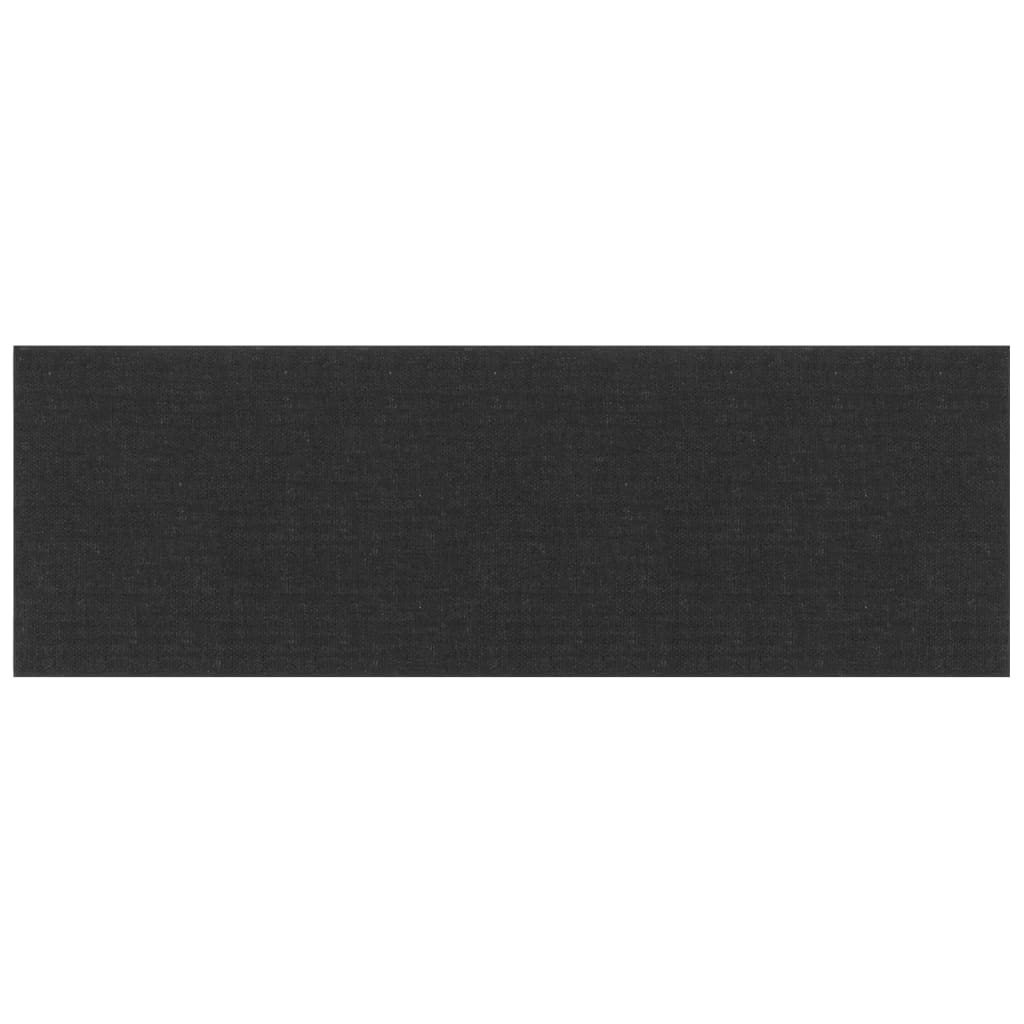 Wandpaneele 12 Stk. Schwarz 90x30 cm Stoff 3,24 m²
