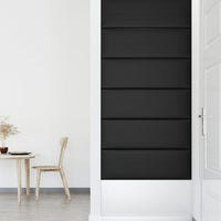 Thumbnail for Wandpaneele 12 Stk. Schwarz 90x30 cm Kunstleder 3,24 m²