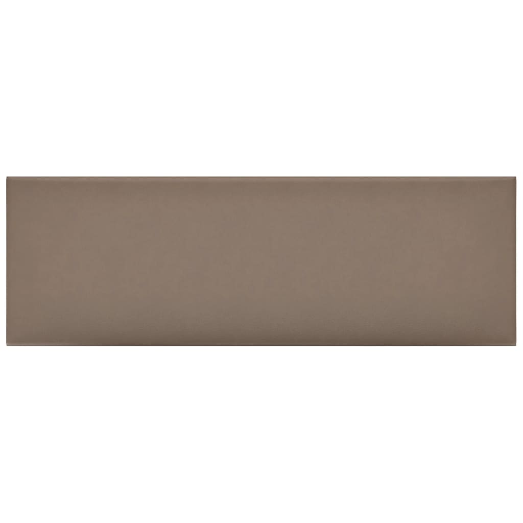 Wandpaneele 12 Stk. Cappuccino-Braun 90x30cm Kunstleder 3,24 m²