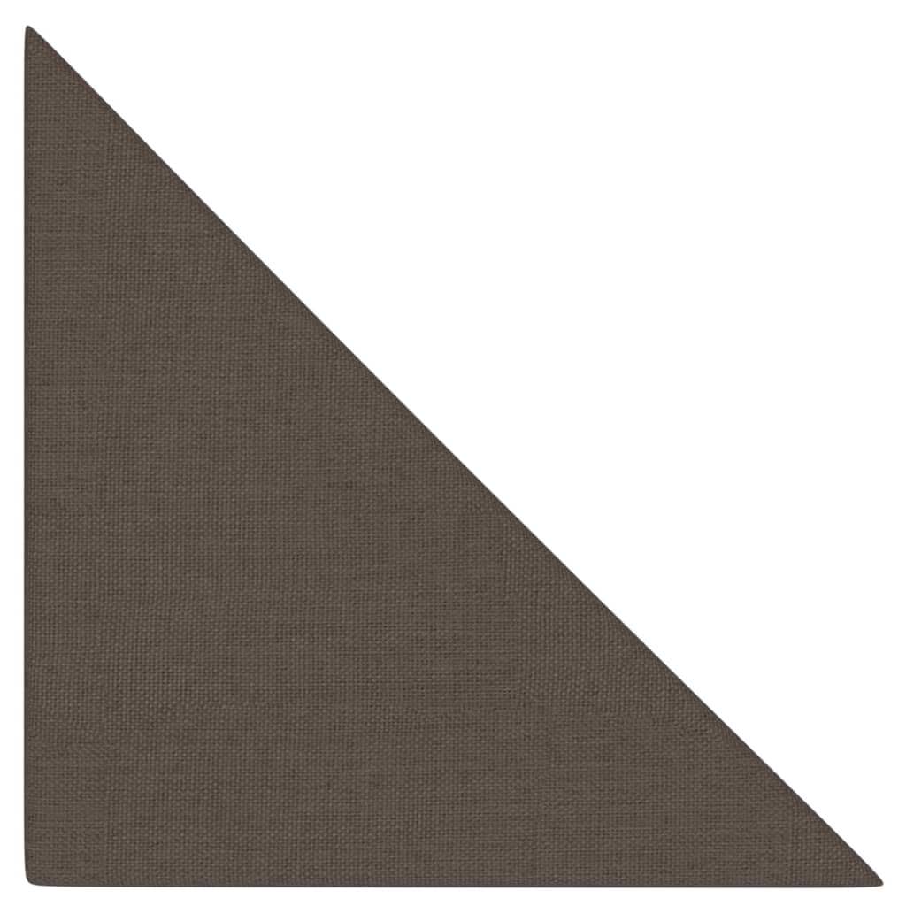 Wandpaneele 12 Stk. Taupe 30x30 cm Stoff 1,08 m²