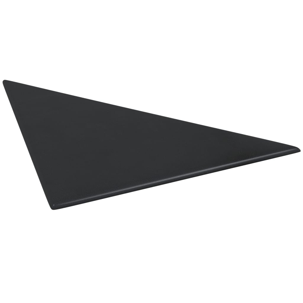 Wandpaneele 12 Stk. Schwarz 30x30 cm Kunstleder 1,08 m²
