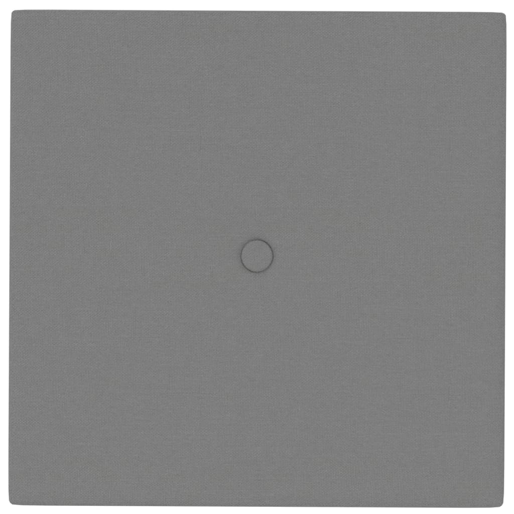 Wandpaneele 12 Stk. Hellgrau 30x30 cm Stoff 1,08 m²