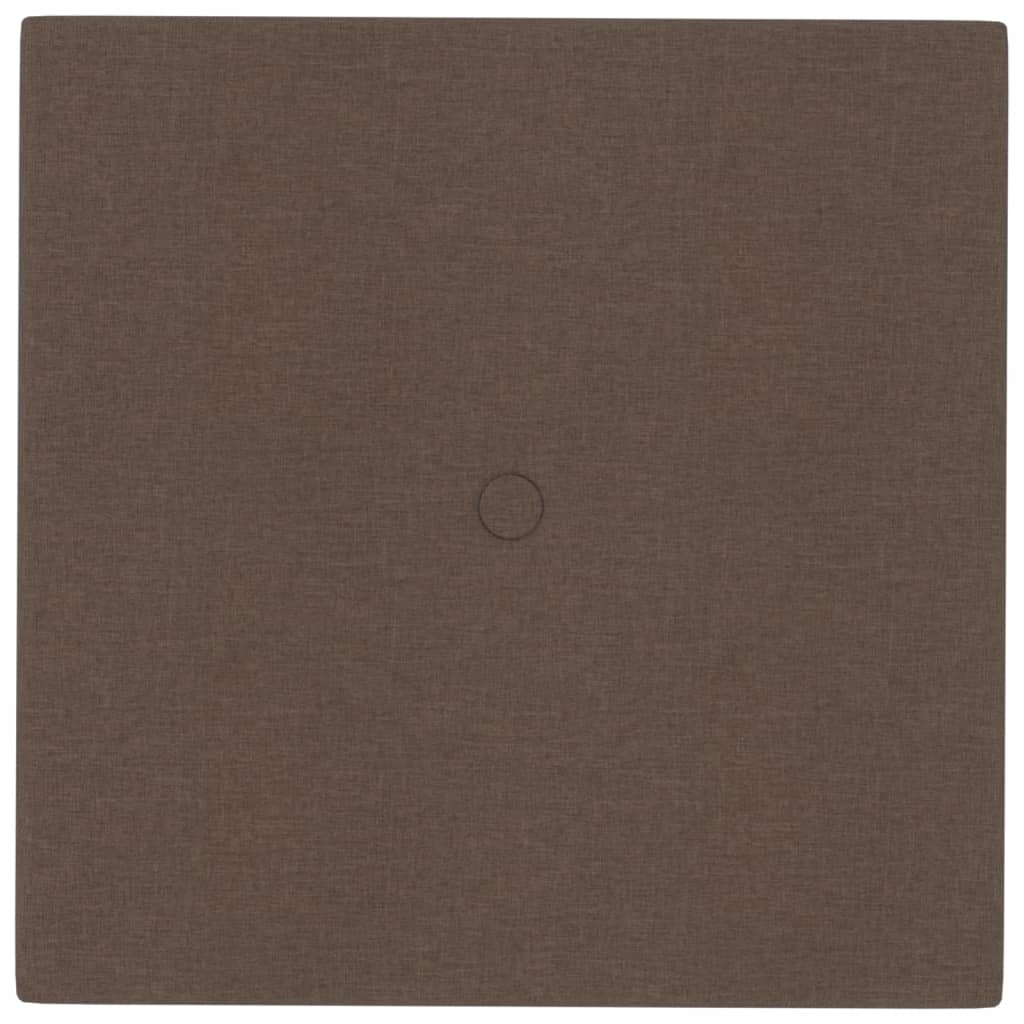 Wandpaneele 12 Stk. Braun 30x30 cm Stoff 1,08 m²