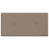 Thumbnail for Wandpaneele 12 Stk. Cappuccino-Braun 30x15cm Kunstleder 0,54 m²