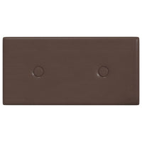 Thumbnail for Wandpaneele 12 Stk. Braun 30x15 cm Kunstleder 0,54 m²