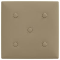 Thumbnail for Wandpaneele 12 Stk. Cappuccino-Braun 30x30cm Kunstleder 1,08 m²