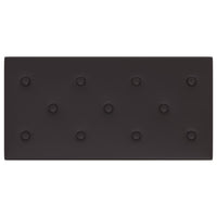 Thumbnail for Wandpaneele 12 Stk. Schwarz 60x30 cm Kunstleder 2,16 m²