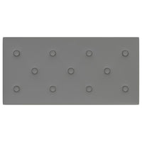 Thumbnail for Wandpaneele 12 Stk. Grau 60x30 cm Kunstleder 2,16 m²