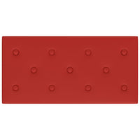 Thumbnail for Wandpaneele 12 Stk. Weinrot 60x30 cm Kunstleder 2,16 m²