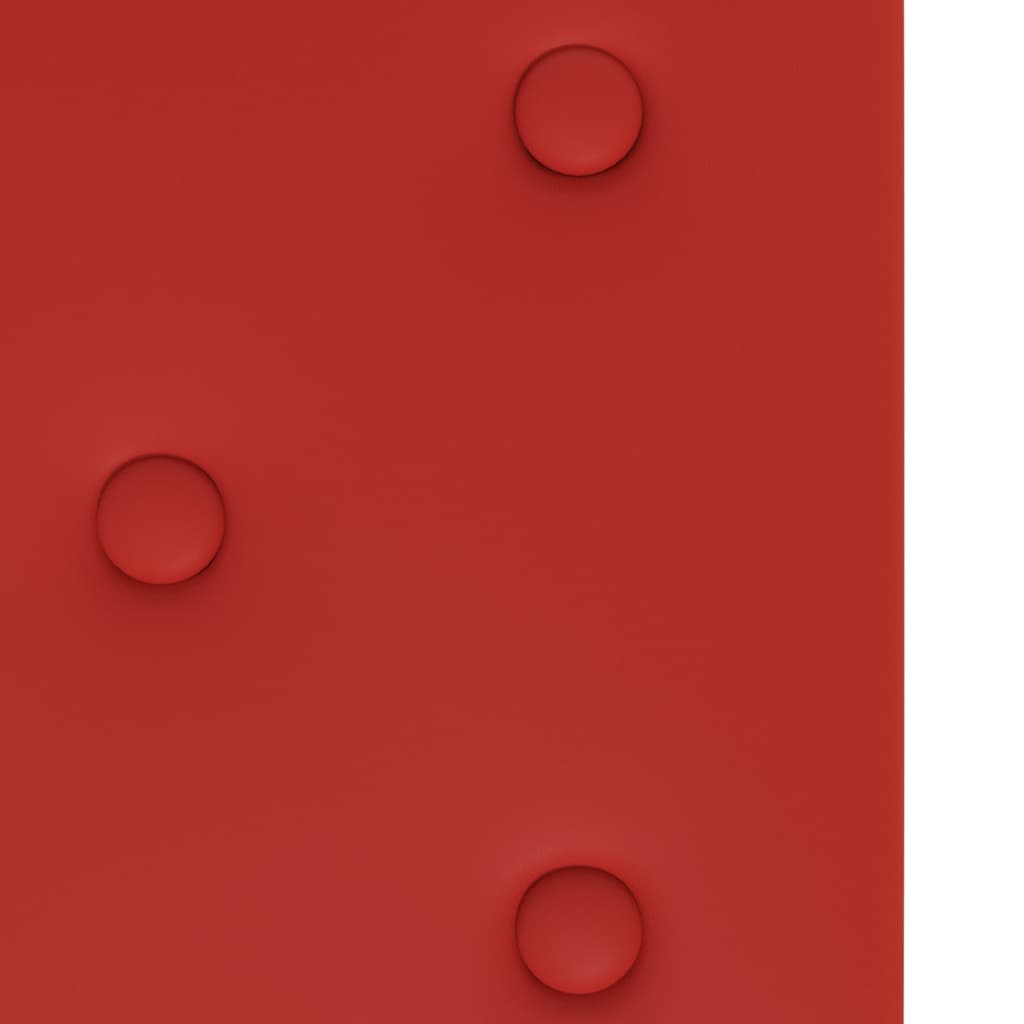 Wandpaneele 12 Stk. Weinrot 60x30 cm Kunstleder 2,16 m²