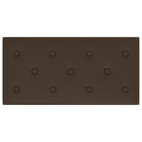 Thumbnail for Wandpaneele 12 Stk. Braun 60x30 cm Kunstleder 2,16 m²