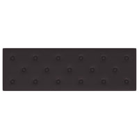 Thumbnail for Wandpaneele 12 Stk. Schwarz 90x30 cm Kunstleder 3,24 m²
