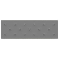 Thumbnail for Wandpaneele 12 Stk. Grau 90x30 cm Kunstleder 3,24 m²