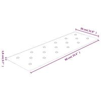 Thumbnail for Wandpaneele 12 Stk. Braun 90x30 cm Kunstleder 3,24 m²