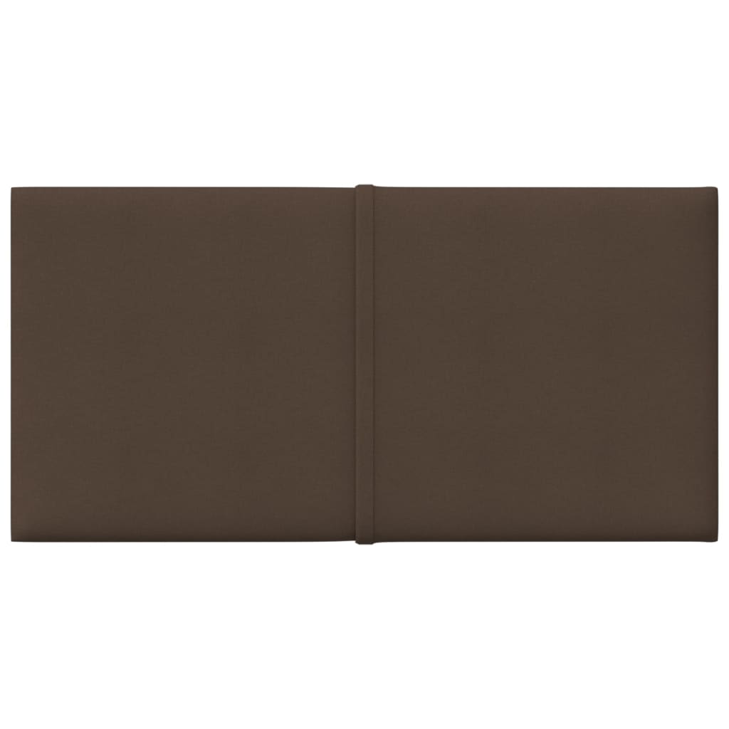 Wandpaneele 12 Stk. Braun 30x15 cm Stoff 0,54 m²