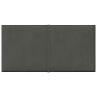 Thumbnail for Wandpaneele 12 Stk. Dunkelgrau 30x15 cm Samt 0,54 m²