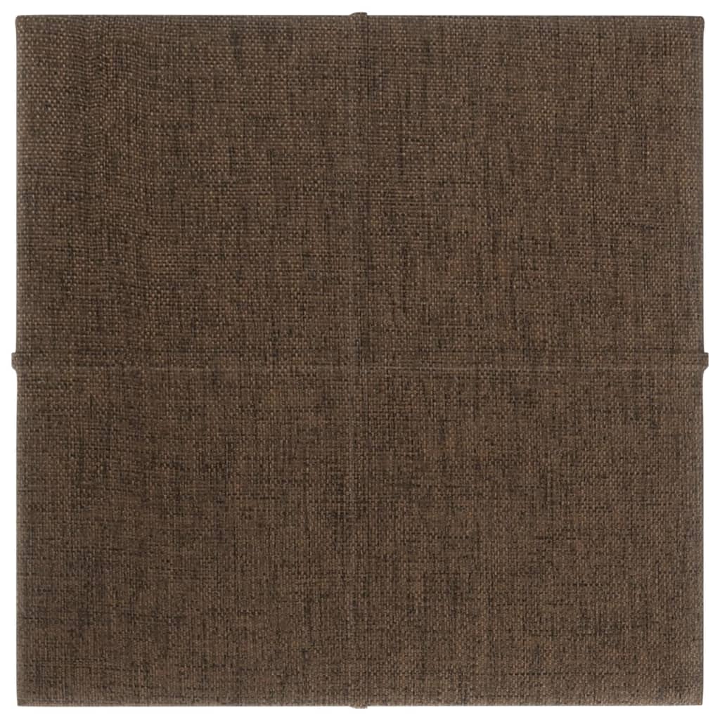 Wandpaneele 12 Stk. Braun 30x30 cm Stoff 1,08 m²