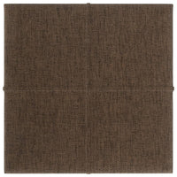 Thumbnail for Wandpaneele 12 Stk. Braun 30x30 cm Stoff 1,08 m²