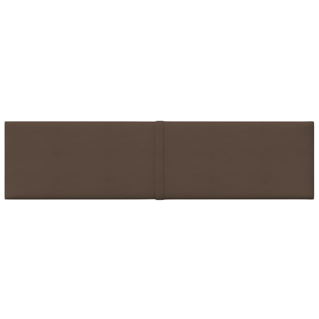 Wandpaneele 12 Stk. Braun 60x15 cm Stoff 1,08 m²
