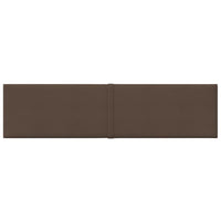 Thumbnail for Wandpaneele 12 Stk. Braun 60x15 cm Stoff 1,08 m²
