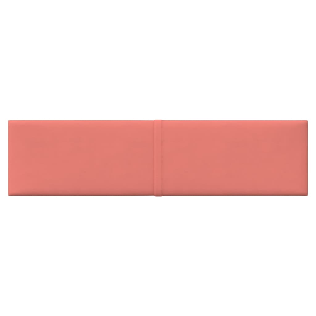 Wandpaneele 12 Stk. Rosa 60x15 cm Samt 1,08 m²
