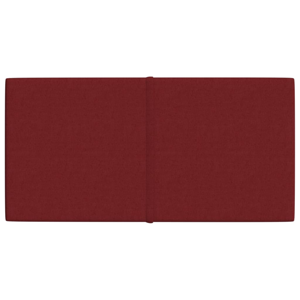 Wandpaneele 12 Stk. Weinrot 60x30 cm Stoff 2,16 m²