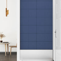 Thumbnail for Wandpaneele 12 Stk. Blau 60x30 cm Stoff 2,16 m²