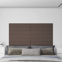 Thumbnail for Wandpaneele 12 Stk. Taupe 90x15 cm Stoff 1,62 m²