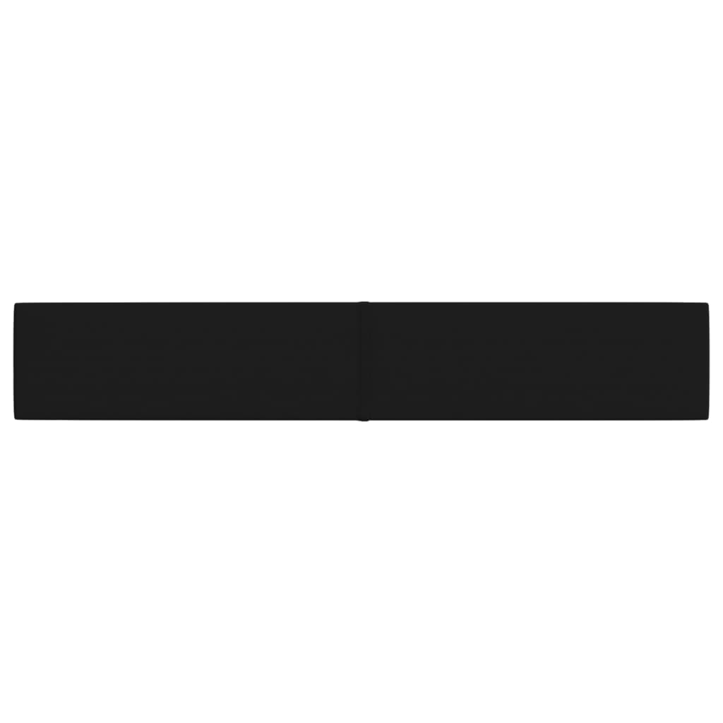 Wandpaneele 12 Stk. Schwarz 90x15 cm Stoff 1,62 m²