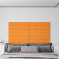 Thumbnail for Wandpaneele 12 Stk. Gelb 90x15 cm Stoff 1,62 m²