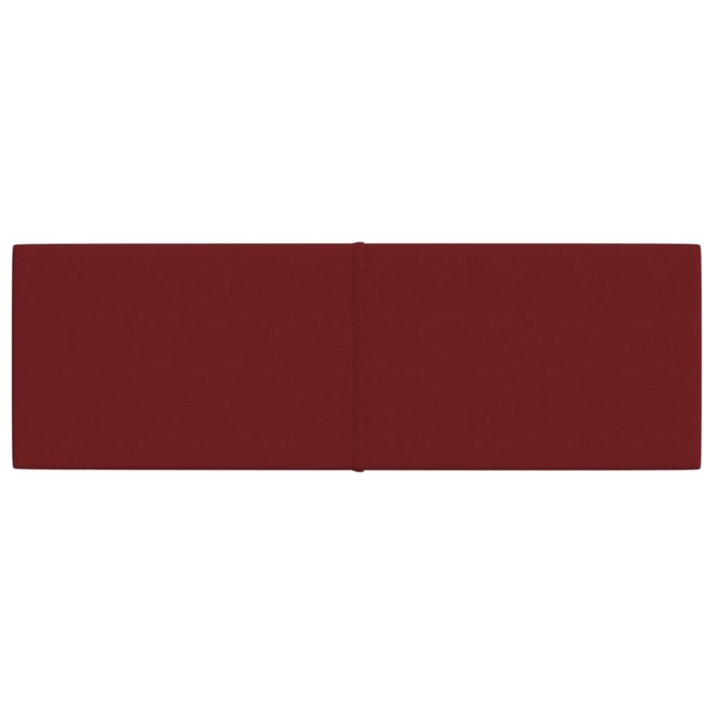 Wandpaneele 12 Stk. Weinrot 90x30 cm Stoff 3,24 m²