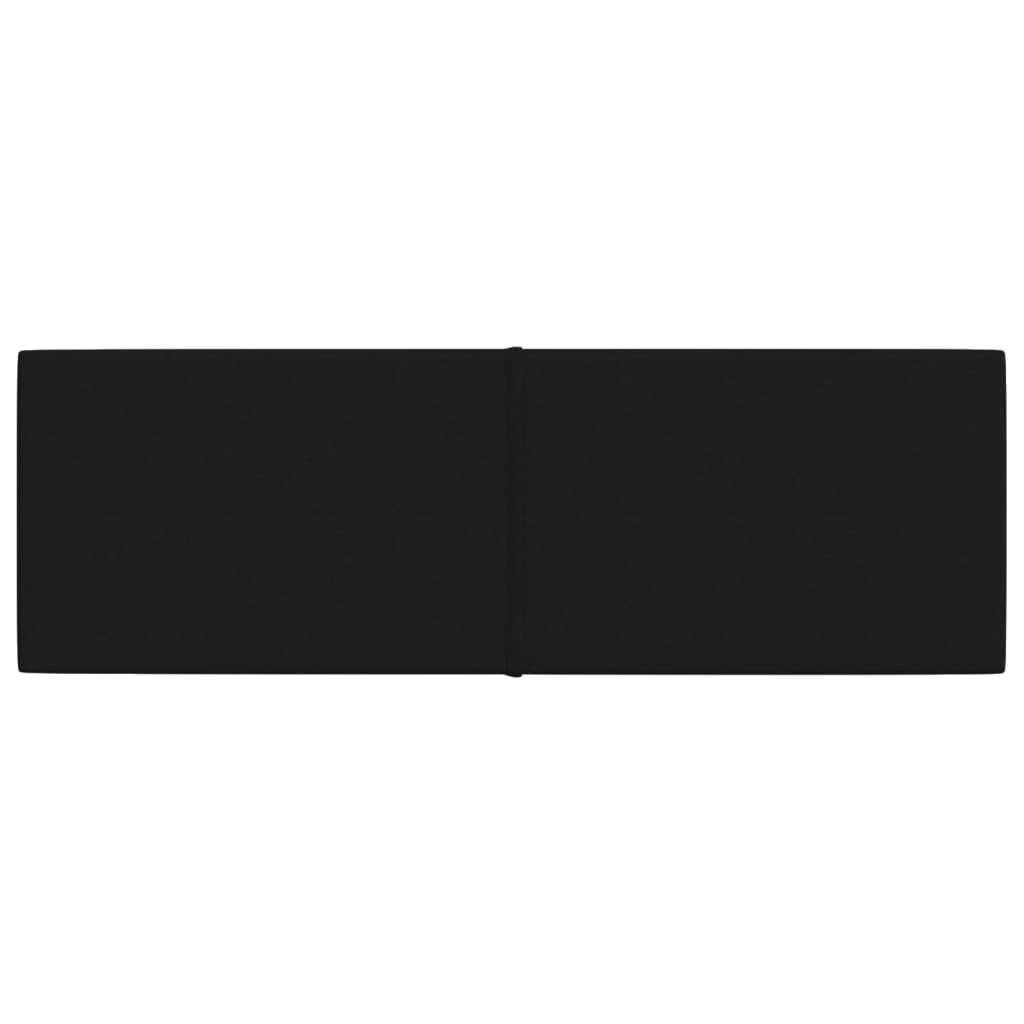 Wandpaneele 12 Stk. Schwarz 90x30 cm Stoff 3,24 m²