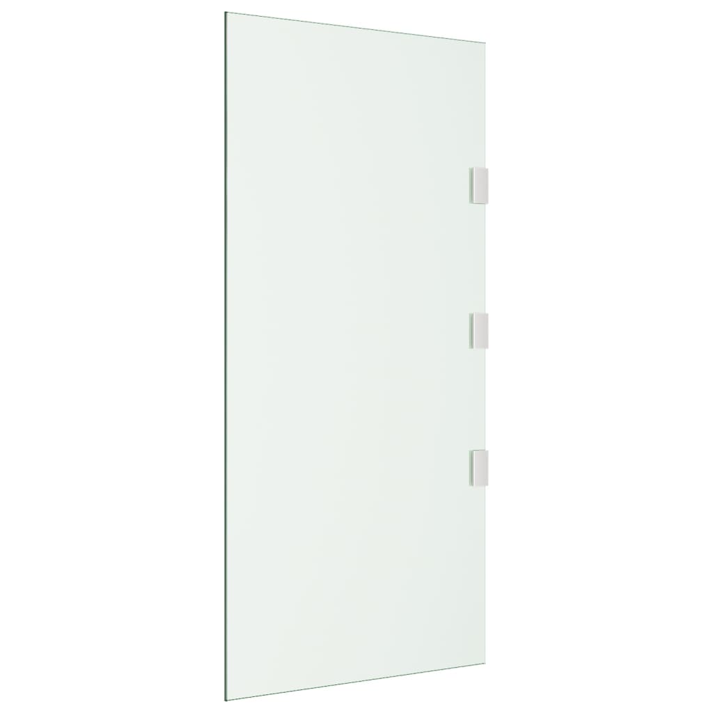 2-tlg. Vordach-Set Transparent Hartglas