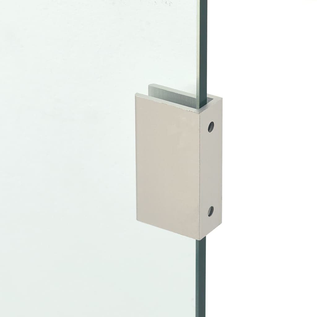 2-tlg. Vordach-Set Transparent Hartglas