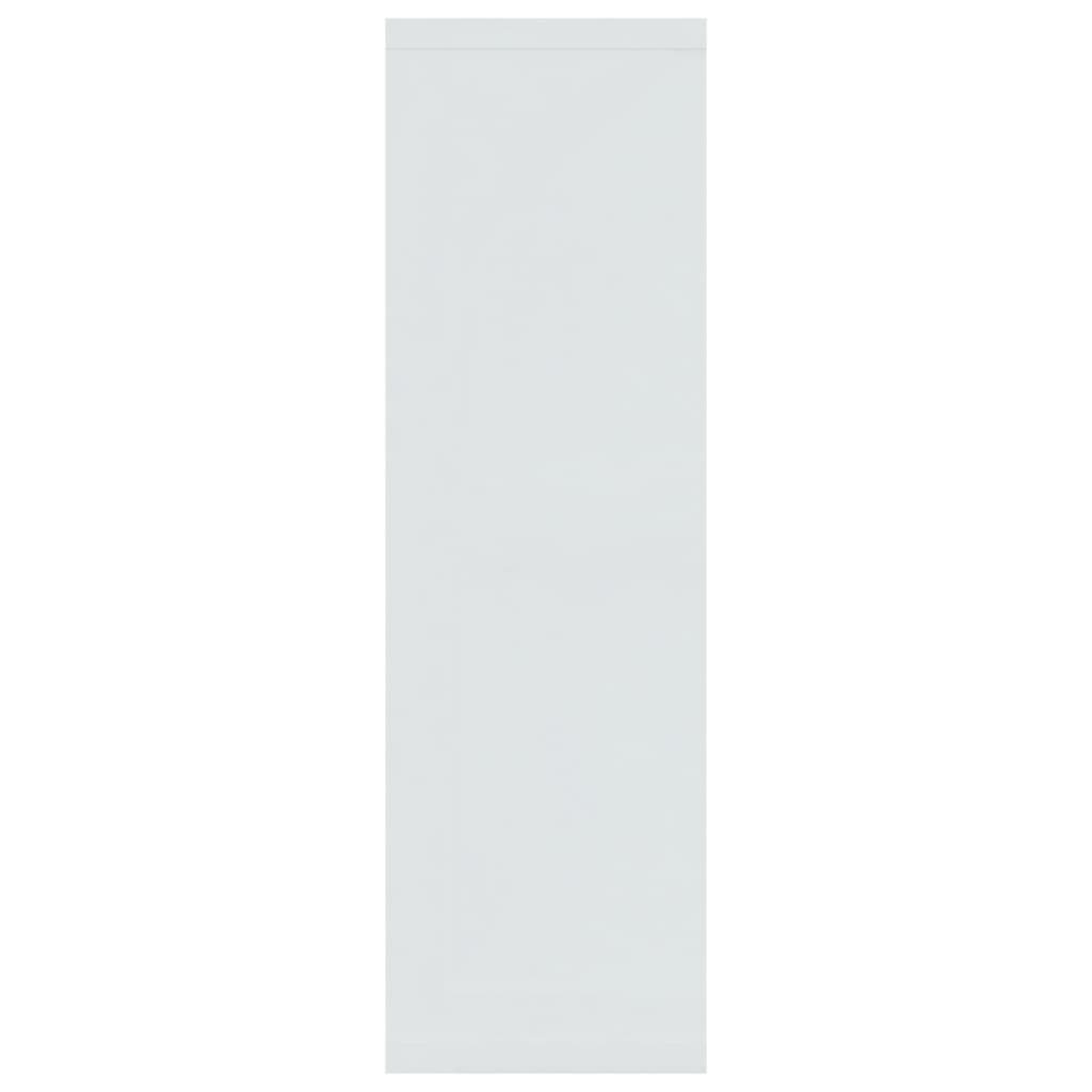 Wandregal Hochglanz-Weiß 85x16x52,5 cm Holzwerkstoff
