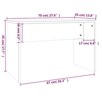 Thumbnail for Schminkhocker Sonoma-Eiche 70x35x45 cm Holzwerkstoff