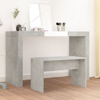 Thumbnail for Schminkhocker Betongrau 70x35x45 cm Holzwerkstoff