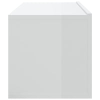 Thumbnail for TV-Wandschränke 2 Stk. Hochglanz-Weiß 100x30x30cm Holzwerkstoff