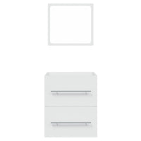 Thumbnail for Badschrank mit Spiegel Weiß 41x38,5x48 cm
