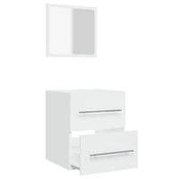 Thumbnail for Badschrank mit Spiegel Weiß 41x38,5x48 cm