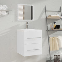 Thumbnail for Badschrank mit Spiegel Weiß 41x38,5x48 cm