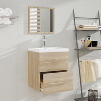 Thumbnail for Badschrank mit Spiegel Sonoma-Eiche 41x38,5x48 cm