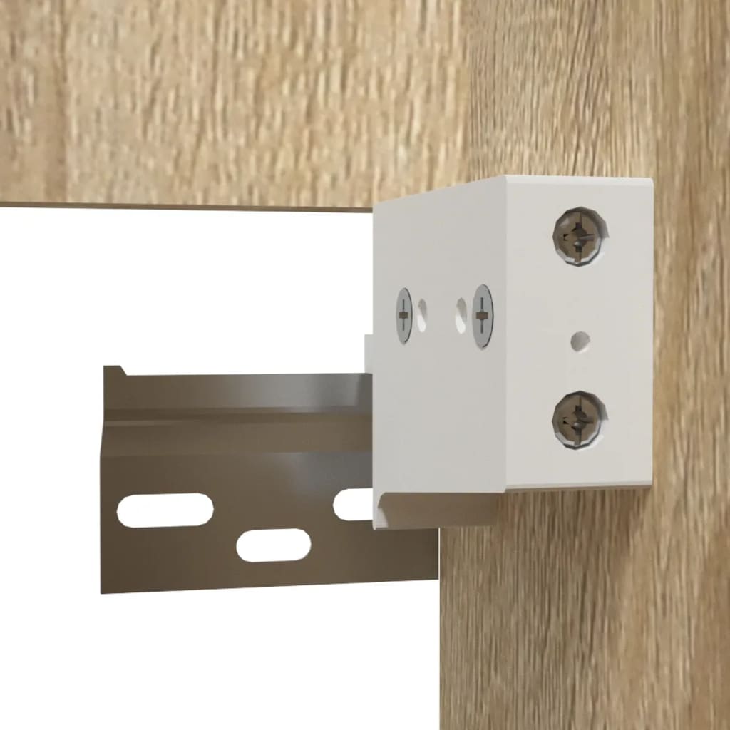 Badschrank mit Spiegel Sonoma-Eiche 41x38,5x48 cm