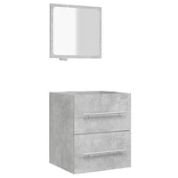 Thumbnail for Badschrank mit Spiegel Betongrau 41x38,5x48 cm