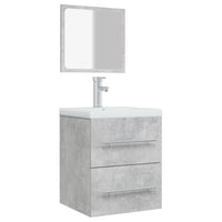 Thumbnail for Badschrank mit Spiegel Betongrau 41x38,5x48 cm