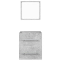 Thumbnail for Badschrank mit Spiegel Betongrau 41x38,5x48 cm